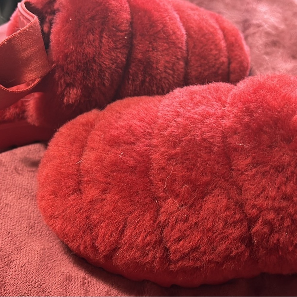 Beautiful red UGG slippers